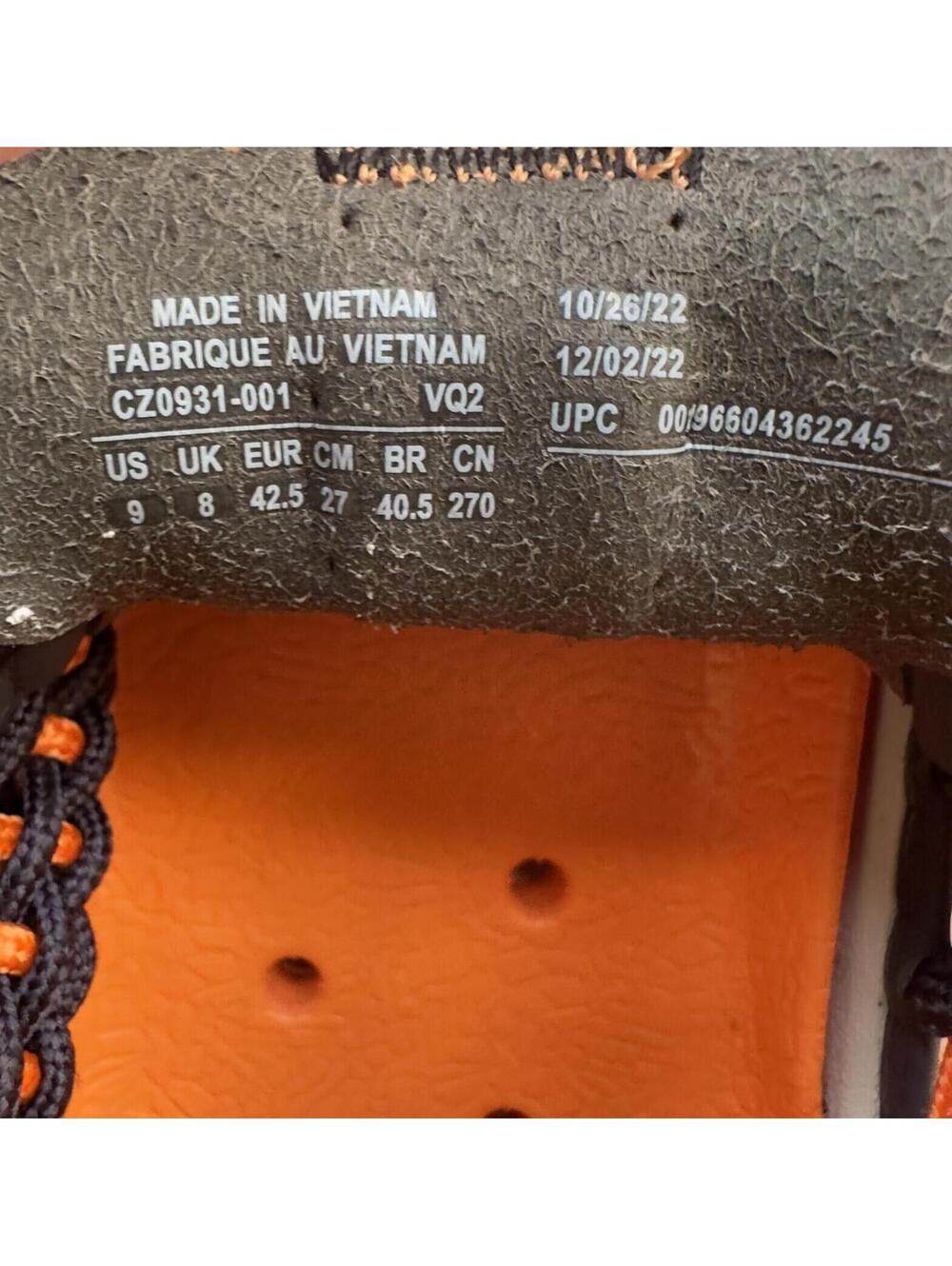 Nike ACG Watercat+ US Men's 9 Mandarin/Gridiron Amphibious Trail Shoes: See Note - Picture 11 of 16